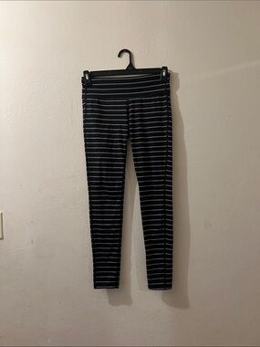 Athleta Stripped Leggings High Waisted Full Length